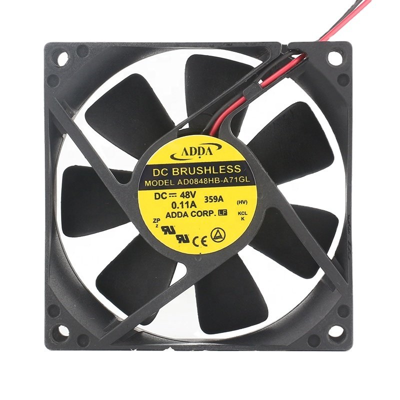 Original ADDA 48V 24V 5V DC48V 0.11A EC AC 80x80x25MM 8025 8CM 2-wire Mitsubishi Elevator Only AD0848HB-A71GL Cooling Fan